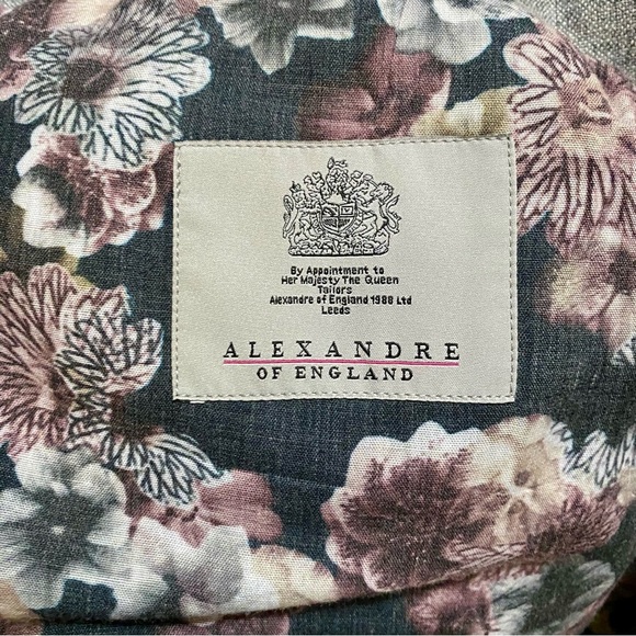 Alexandre of England 44R Poly/Wool Blend Regular Fit Light Grey Blazer - Picture 6 of 7